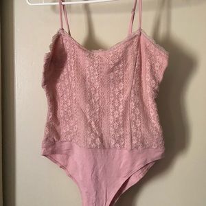 PINK FOREVER 21 BODY SUIT